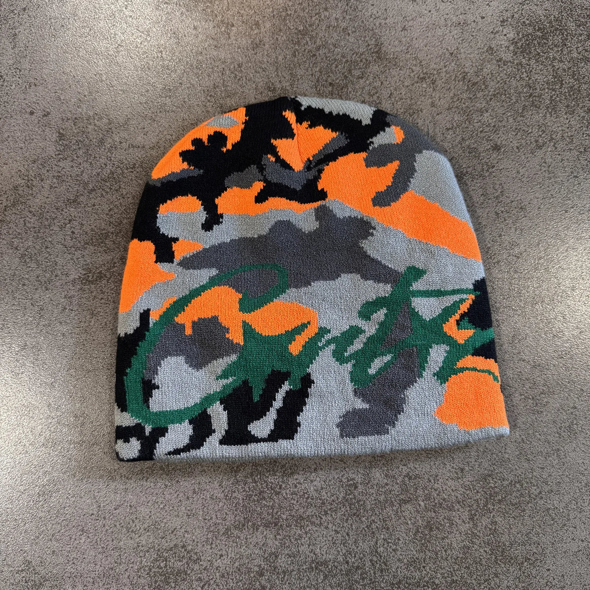 Retro Letter Camouflage Knitted Woolen Hat for Autumn and Winter Couples, Street Warm Men and Women, Yuppie Pullover Cold Hat