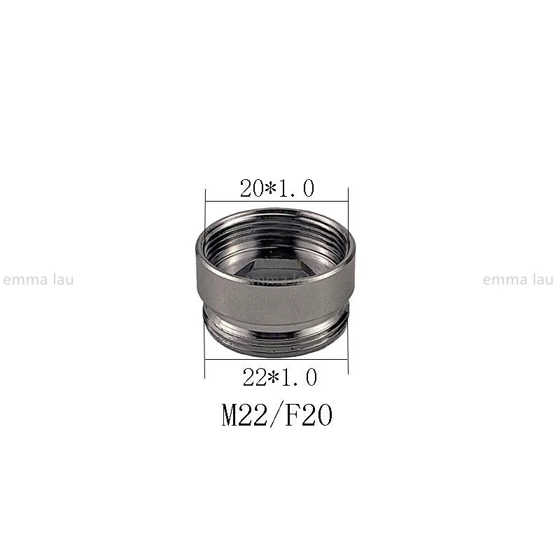 16 17 18 20 21 22 23 24 25 30mm Turn 22 Faucet Aerator Adapter Water Purifier Fittings Brass Kitchen Faucet Plumbing Accessories