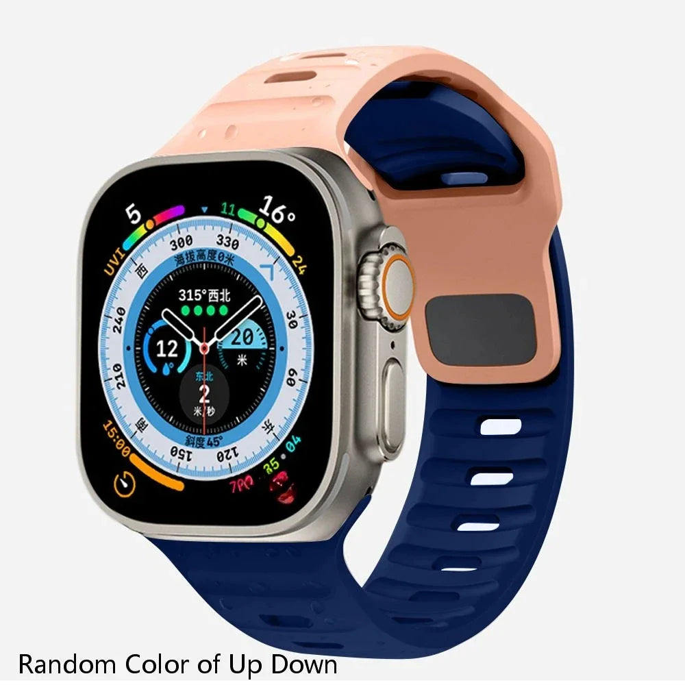 Soft Silicone Strap For Apple Watch 8 7 3 5 6 SE 4 Ultra 2 49mm for iWatch 45mm 41mm 44mm 40mm 42mm 38 Luminous Bracelet correa