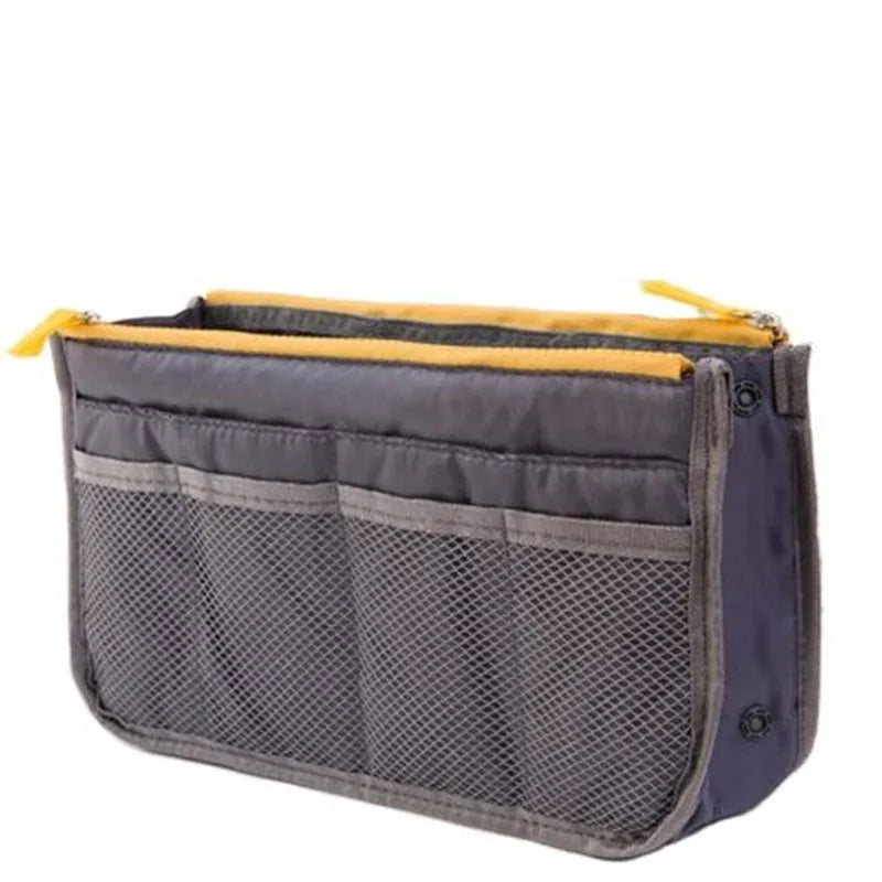 Organizer Insert Bag Women Nylon Travel Insert Organizer Handbag Purse Large Liner Lady Makeup Cosmetic Bag Cheap Female Tote