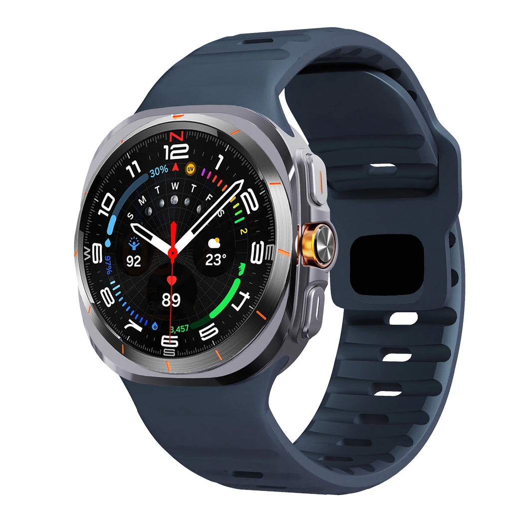 For Samsung Galaxy Watch 7 Ultra Strap 47mm Accessories correa Sport Silicone Bracelet For Samsung Galaxy Watch ultra band 47 mm