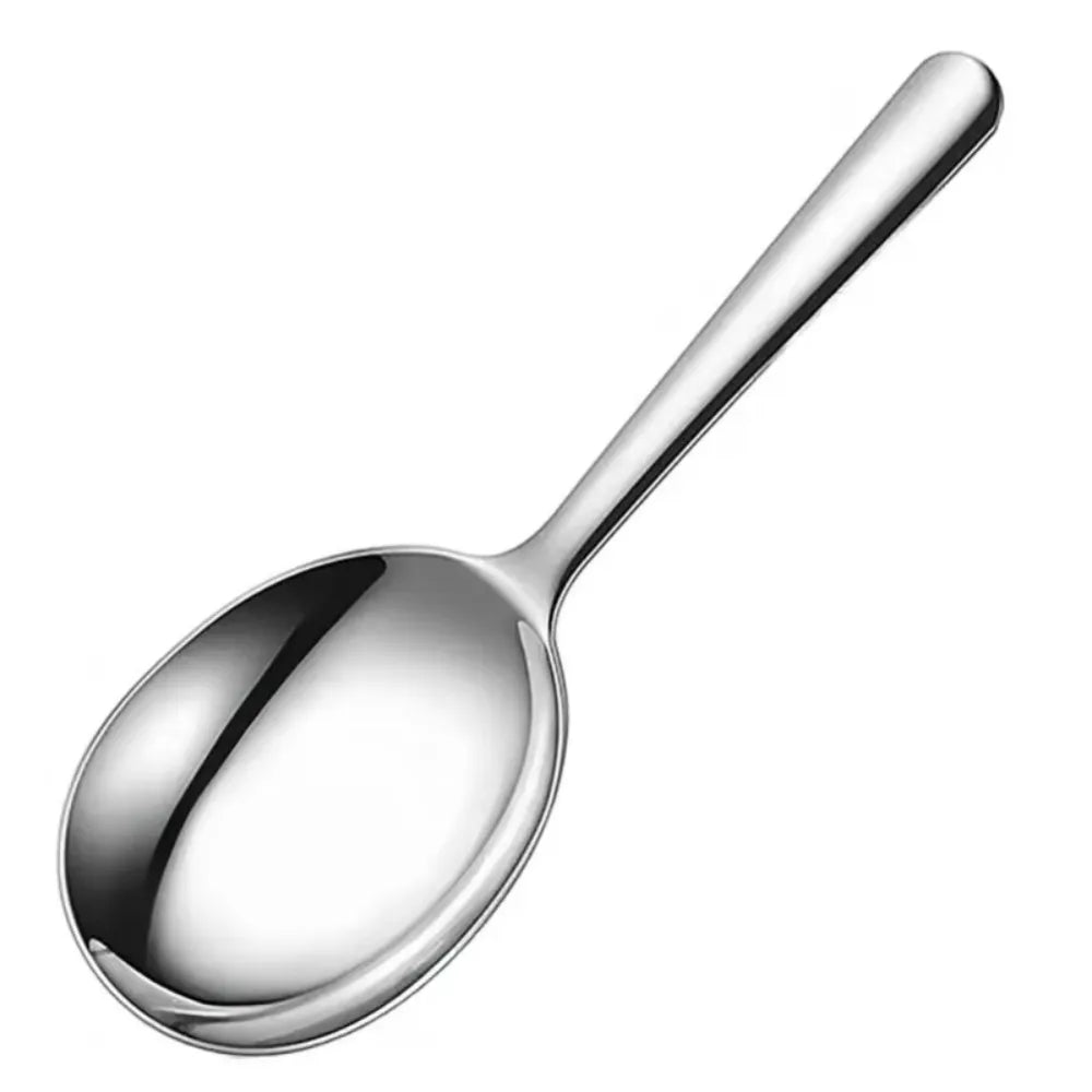 1/2Pc Stainless Steel Ladles for Serving Soup Rice Serving Spoon Drain Hole Heat Insulated Handle Kitchen Utensils for Daily Use