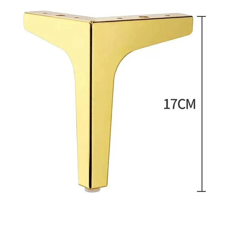 4pcs Modern furniture legs metal gold Black Iron Sofa Feet for Table Bed Chair Desk Dresser Cabinet support Furniture Hardware