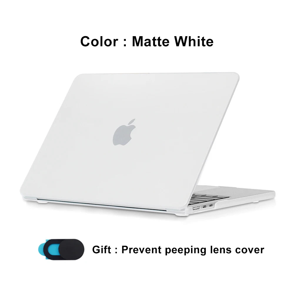 Laptop Cases for MacBook Air 15 Case M5 M4 A3448 A3241 Touch ID Pasta MacBook Air 15.3 Inch 2024 M3 A2941 M2 A3114 Funda Shell