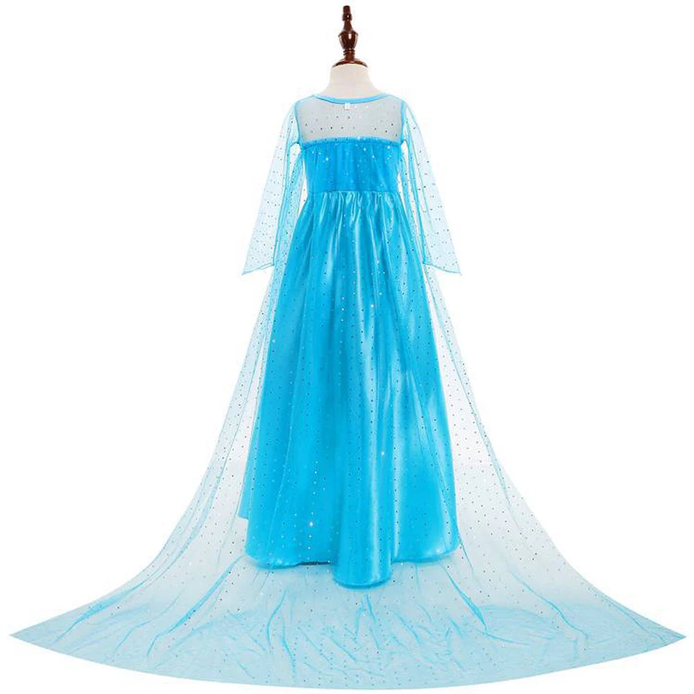 Elsa Dress for Girls Birthday Princess Dress For Kids Halloween Carnival Easter Party Cosplay Girls Costume
