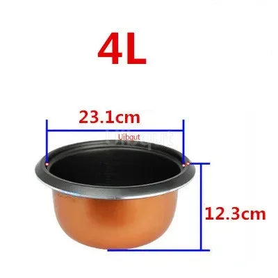 304 stainless steel rice cooker inner container Non stick Cooking Pot Replacement Accessories kitchen food Rice Cooker liner