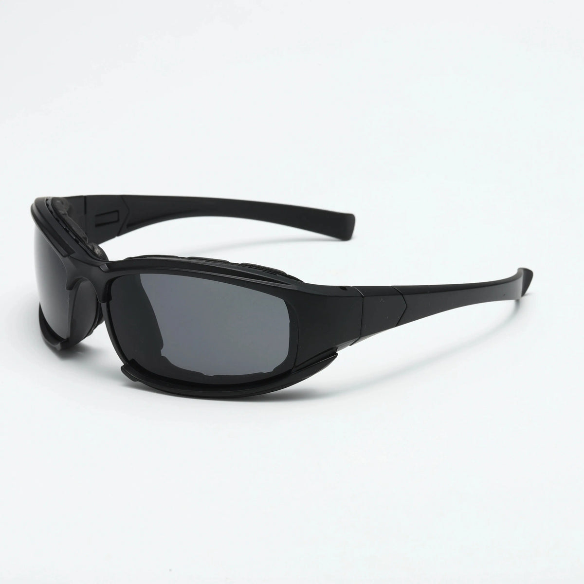 Padded Foam Inside Sports Sunglasses, Windproof Dustproof, Night Vision & Dark Lens Cycling Driving Glasses for Men Women