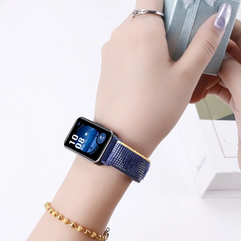 Sports Nylon Loop Strap for Huawei Band 11/11 Pro/10/9/8 Official Replacement Bracelet Belt Huawei Band 11 Wristband Accessories