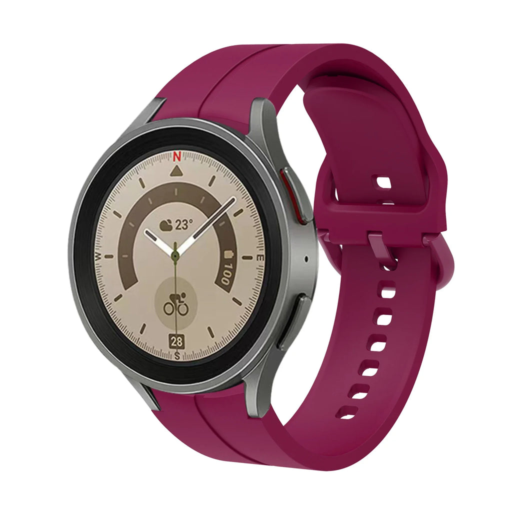 No Gap Silicone Strap For Samsung Galaxy Watch 6/4 Classic 47mm/43mm 5 Pro 45mm Bracelet Band For Galaxy Watch 7/6/5/4 40mm 42mm
