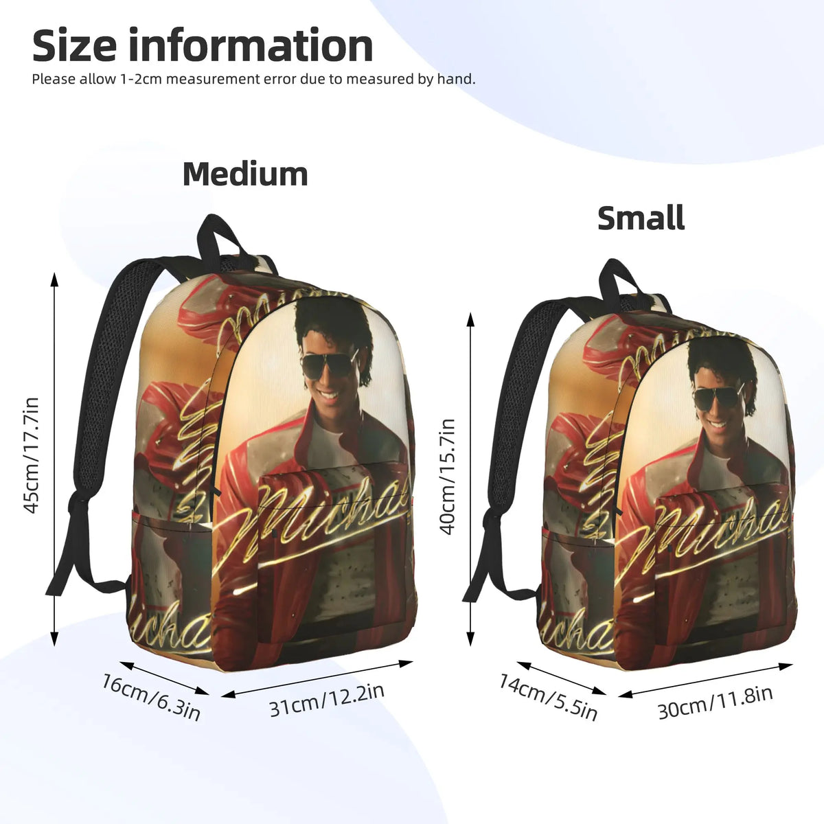 Michael Jacksons Musical Movie 2026 Casual Backpack Gift High School Business  Daypack for Men Women Laptop Canvas Bags
