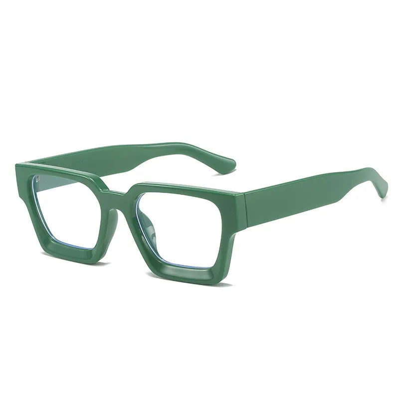 Retro Square Concave Anti-blue Light Glasses, European And American Fashionable Texture Thick-rimmed Eyeglass Frames 8539