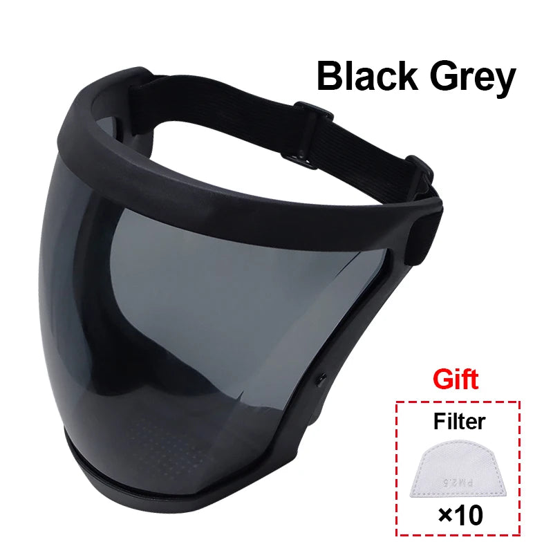 Work Protection Mask Transparent Facial Shield Transparent Facial Protector Face Protective Screen Kitchen Accessories Gadgets