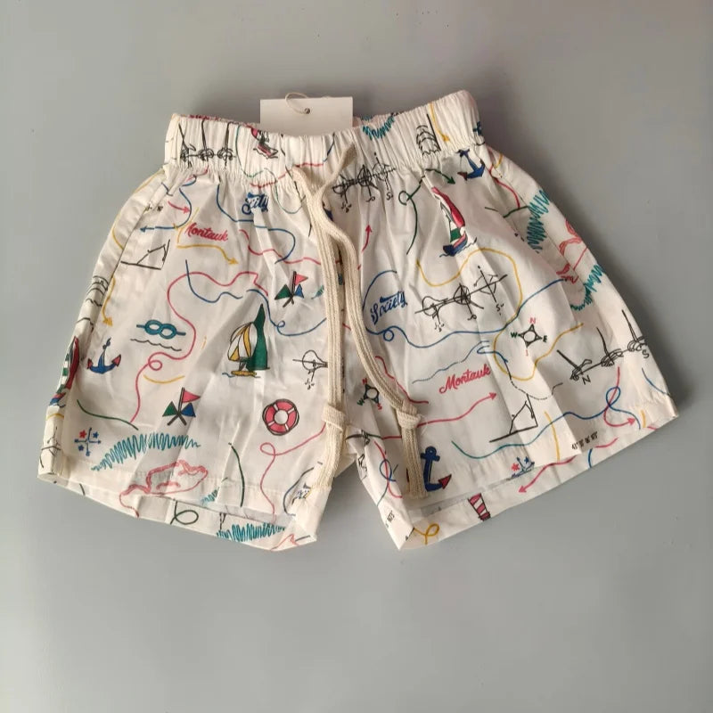 TNS Baby Bodysuits 2026 New Summer Girls Infant Toddler Cute Print Jumpsuits Clothing