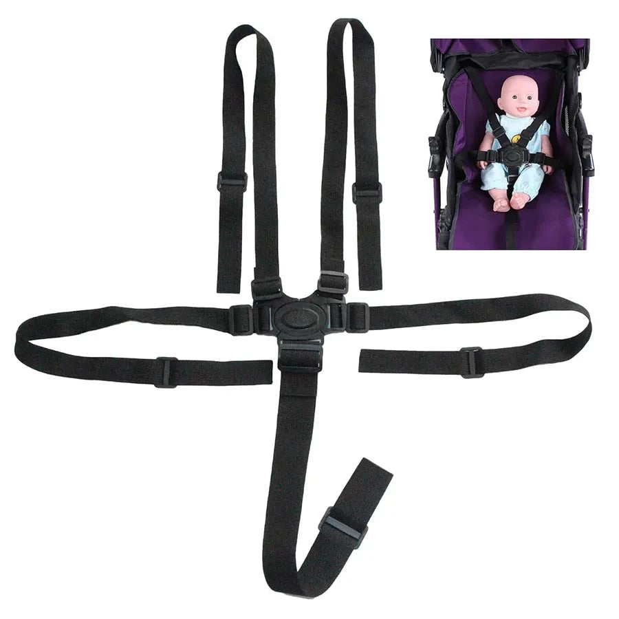 Baby Universal 5 Point Harness High Chair Safe Belt Seat Belts for Stroller Pram Buggy Children Kid Pushchair Child Dining Chair