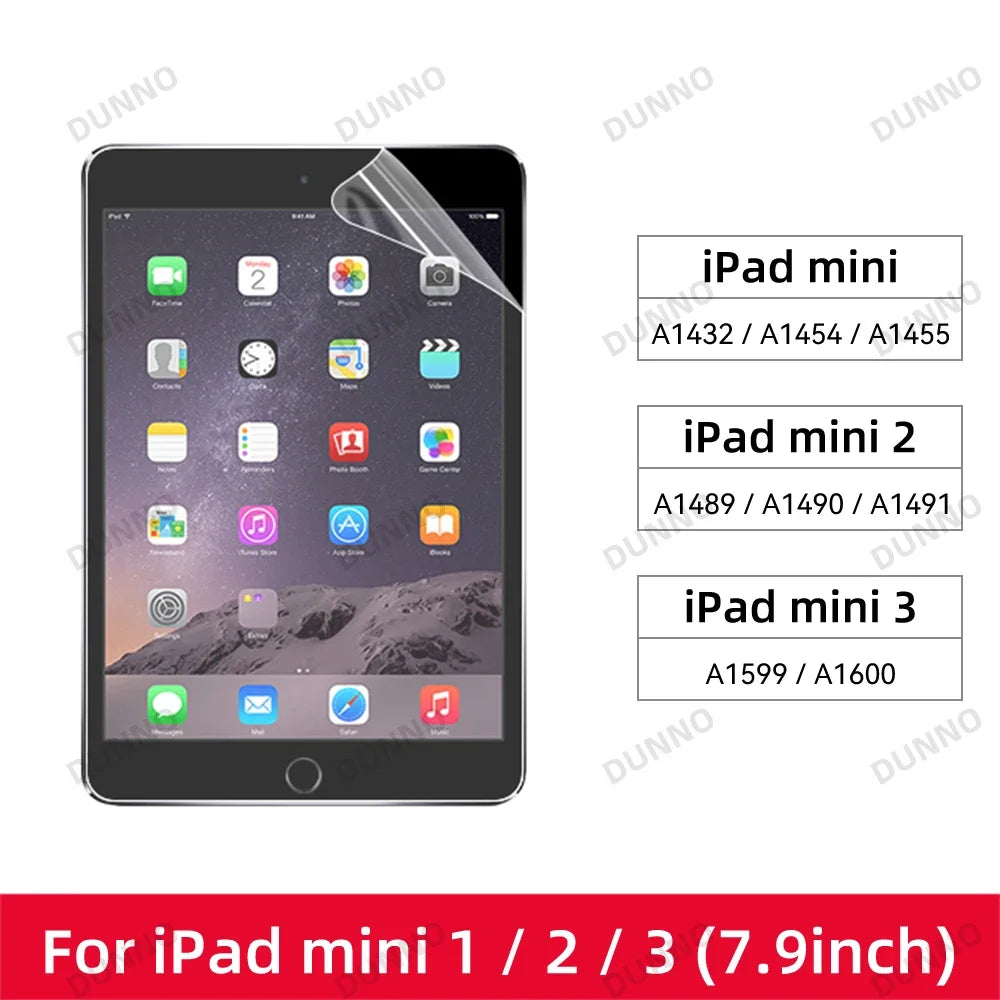 2pcs for iPad Air 2024 Pro 11/13 M4 Screen Protector Film  Paper Feel Matte PET Painting for iPad 7th 8th 9th 10th Generation