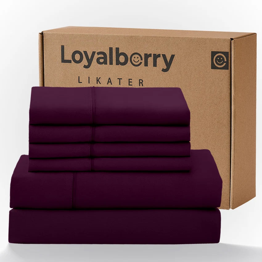 Cool & Soft Queen Size 4-Piece Bedding Set, Double-Sided Brushed Fabric, Easy Care Deep Pocket Fitted Sheet Fits Mattresses Up to 18 Inches, for Bedroom & Hotel Use, Local Warehouse Shipment, Ideal Holiday Gift