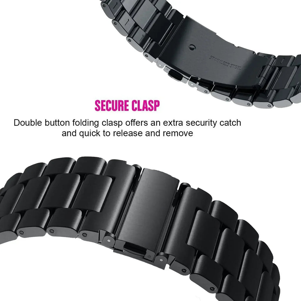 Quick Fit 26mm 22mm 20mm Metal Strap For Garmin Tactix 8 Fenix 8/E 7X 6X Stainless Steel Bracelet Enduro 3 Forerunner 965 Band