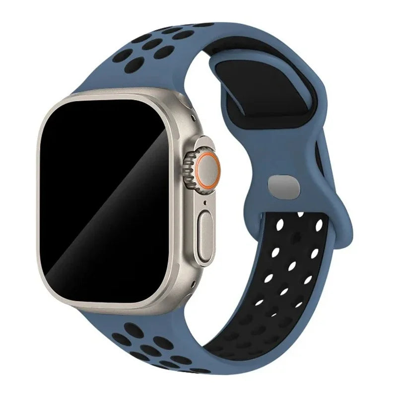 Strap For Apple Watch Band 44mm 49mm 45mm 40mm 41mm 38mm 42mm correa Breathable sports bracelet iwatch series 8 SE 7 6 5 9 Ultra