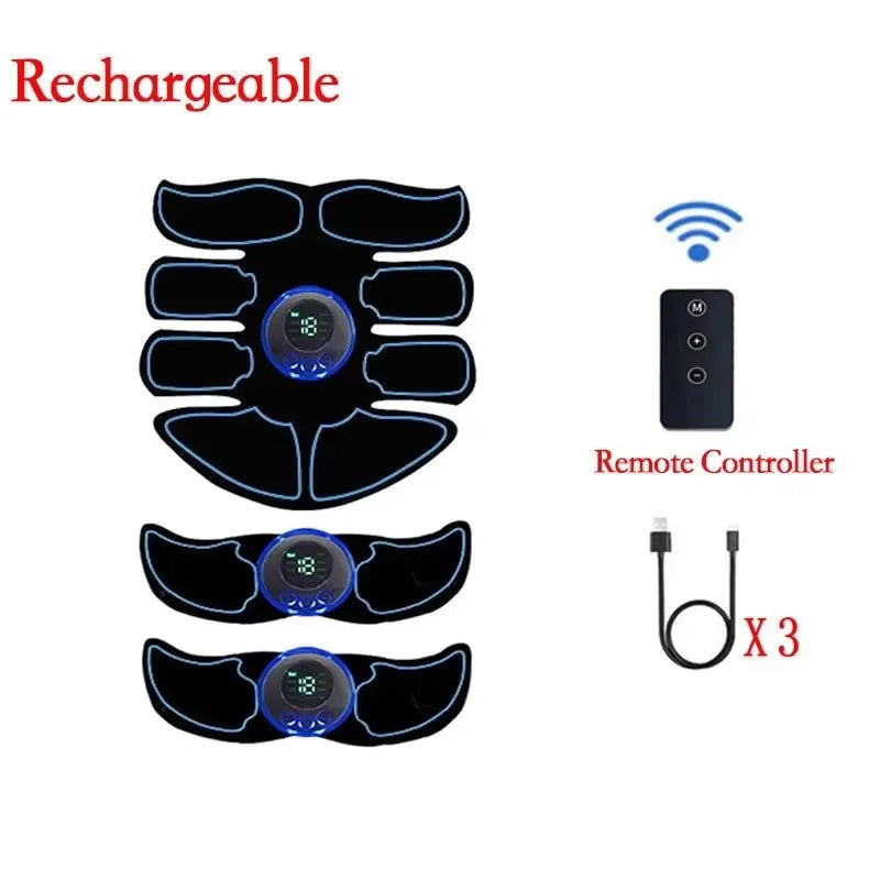 2026 EMS Abdominal Muscle Stimulator Fitness ABS Arm Training Patches Muscle Exercise Instrument USB Charging Home Men