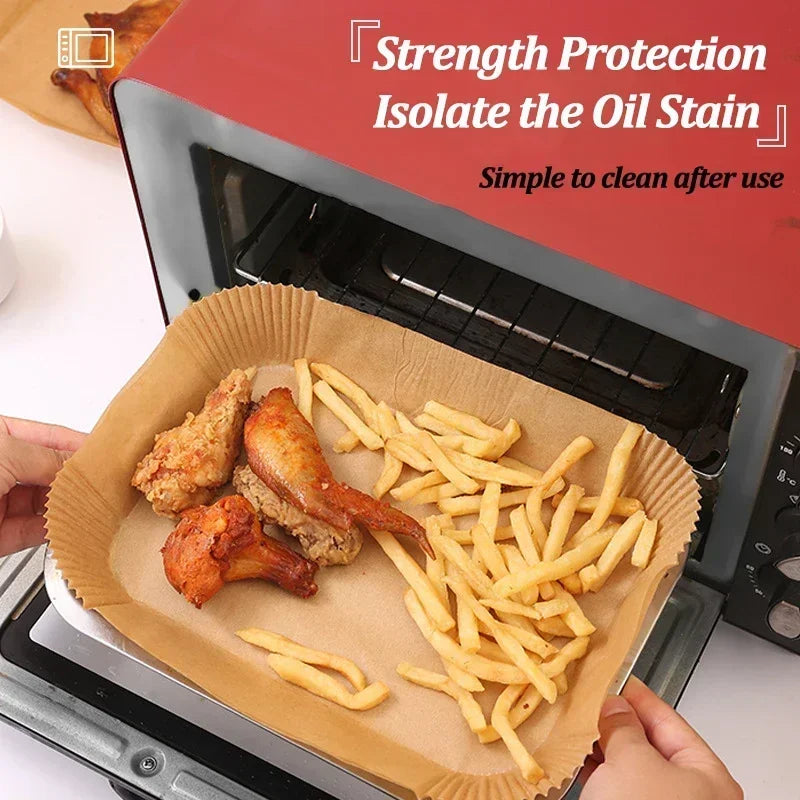 Airfryer Cooking Paper Aerogrill Parchment Paper Baking Tool Airfryer Accessories Air Fryer Paper Oven Liner Disposable Dishes