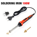 50W / 100W Home Leather Ironing Tool Crack Repair Smoothing Tool Repair Plastic Soldering Iron Car Bumper Welding Machine,Tools