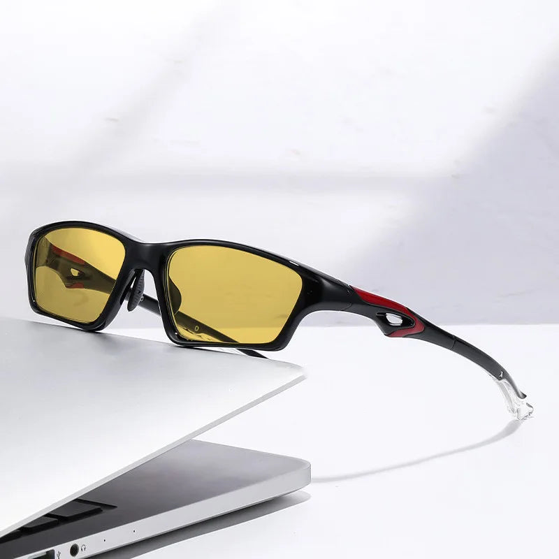 High Quality Night Vision Polarized Sunglasses Men Women Sports Riding Glasses TR90 Cycling Eyewear UV400 Goggle
