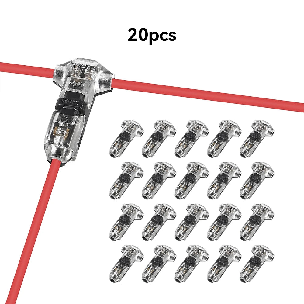 T-Type Wire Connector Set – 10 or 20 Pieces