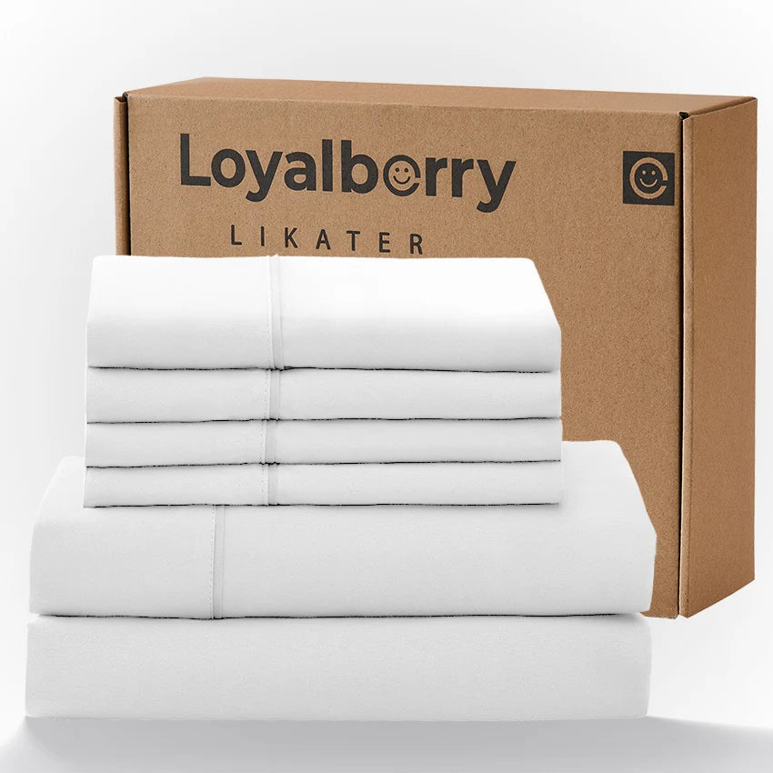 Cool & Soft Queen Size 4-Piece Bedding Set, Double-Sided Brushed Fabric, Easy Care Deep Pocket Fitted Sheet Fits Mattresses Up to 18 Inches, for Bedroom & Hotel Use, Local Warehouse Shipment, Ideal Holiday Gift