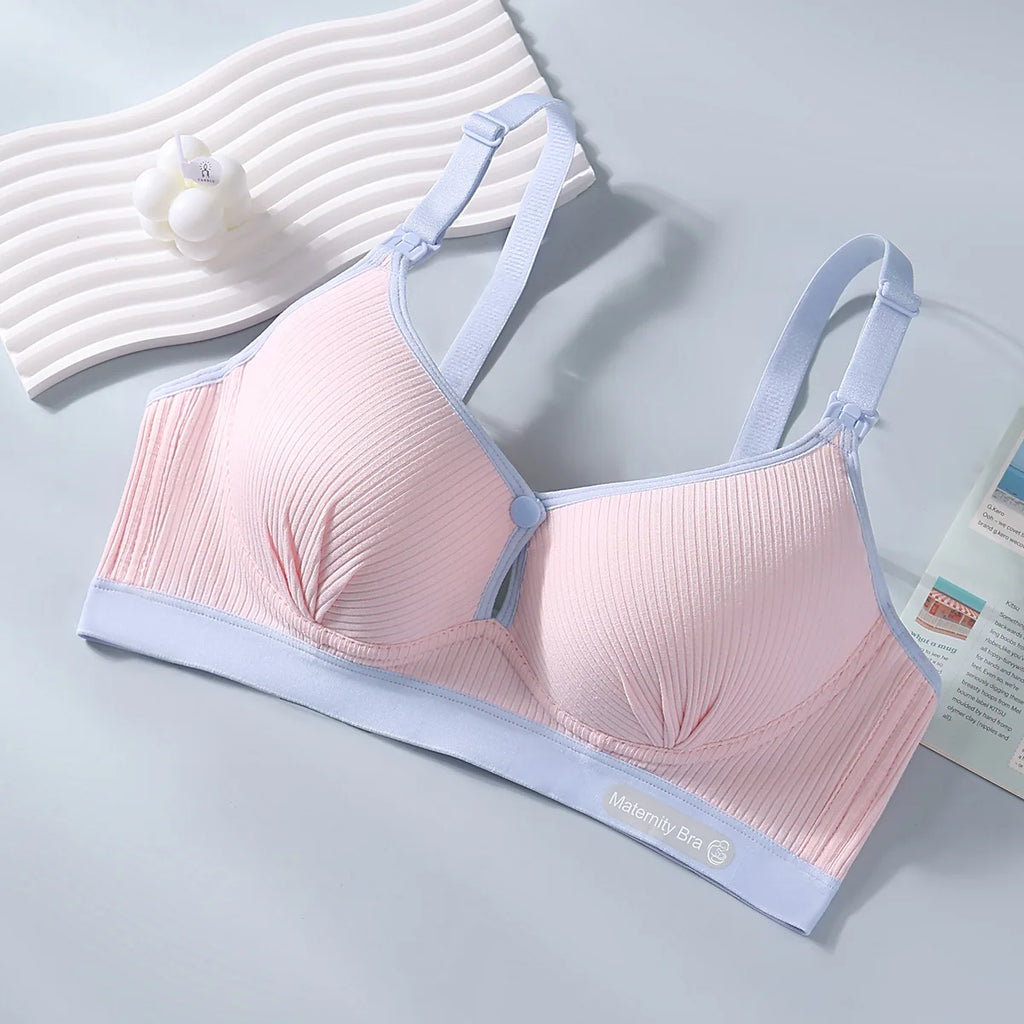 Women's Seamless  Breathable Nursing  Bra For All Seasons  Push-up  Pure Cotton  No Underwire  Maternity Sleepwear