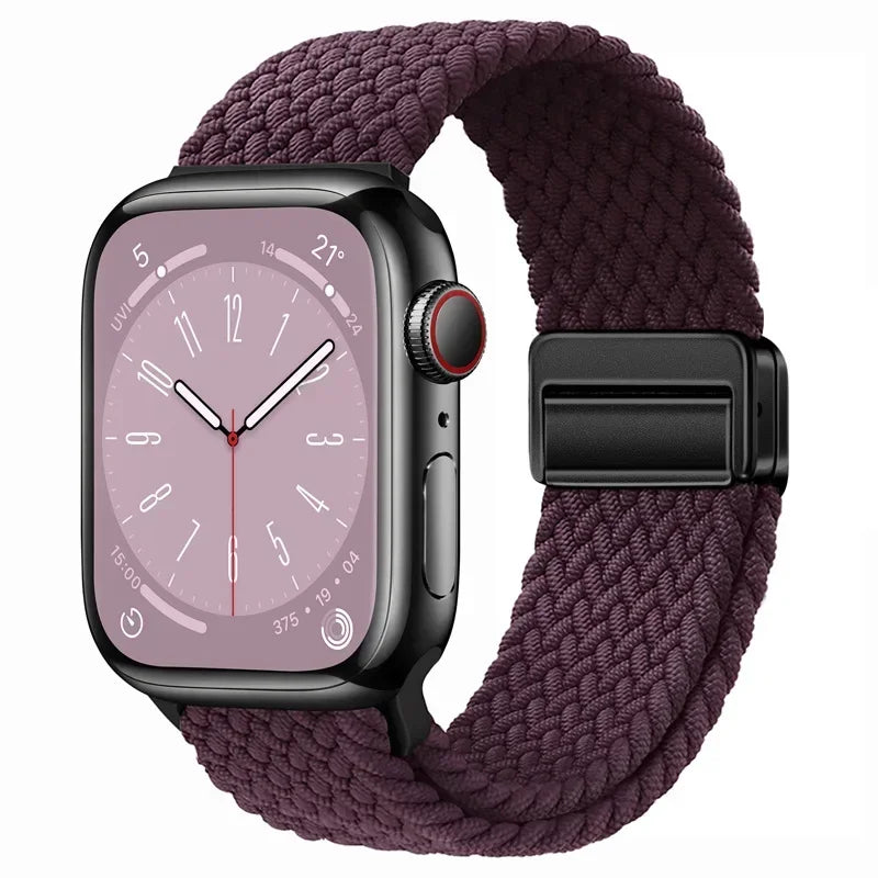 Nylon strap For Apple watch 11 10 42mm 46mm 9 8 7 45mm 41mm Ultra 3/2/1 49mm Magnetic wristband For iWatch 6 5 4 3 SE 44mm 40mm