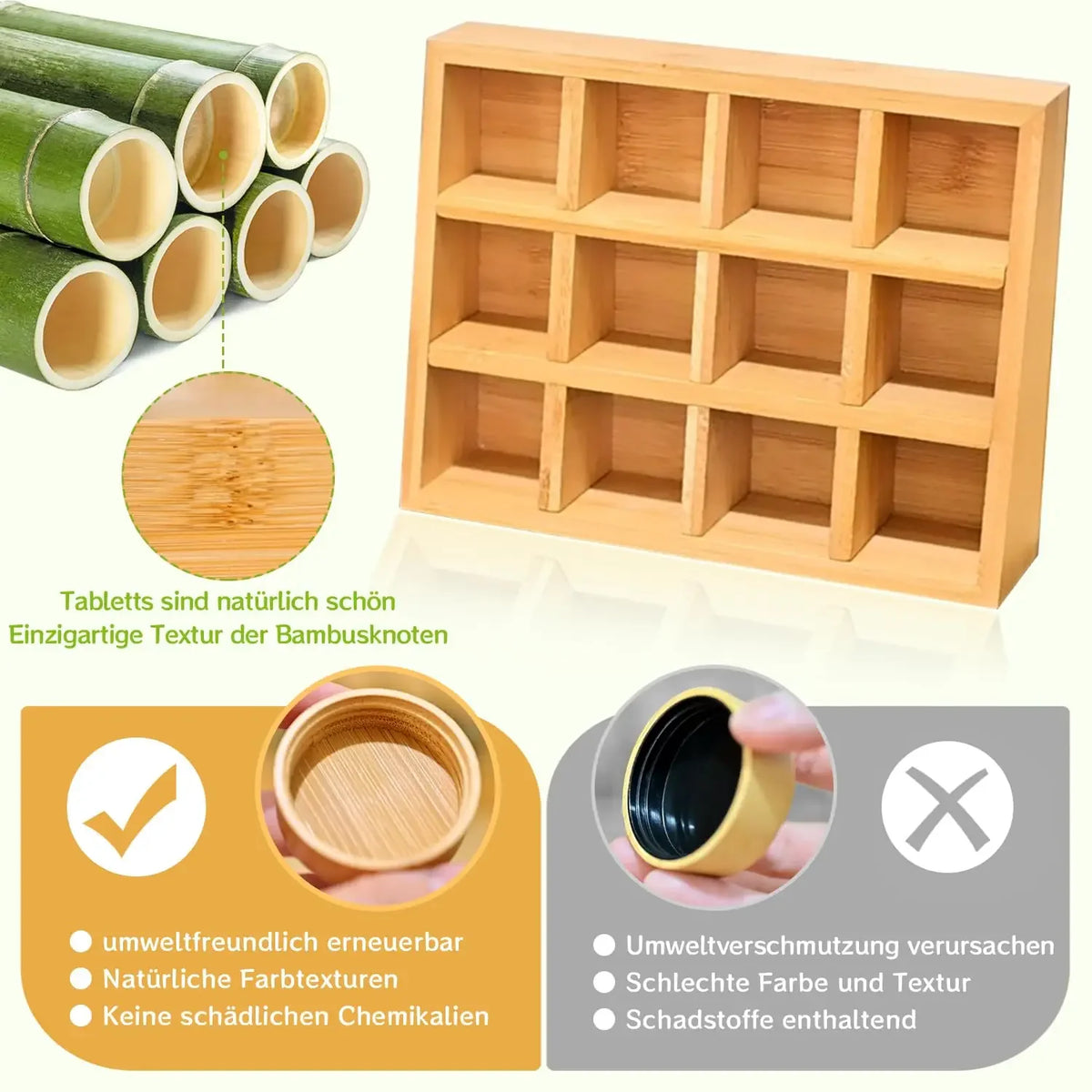 Spice jar set with bamboo rack, 12/24 glass jars with sealed bamboo lids, including labels and marker pens,kitchen organizers