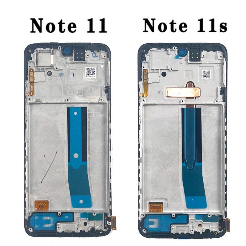 New AMOLED Display For Xiaomi Redmi Note 11 11S Touch Screen Digitizer Assembly For Redmi Note 11S 2201117SG Display Replacement
