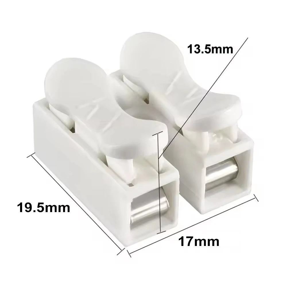 50 Pcs CH1 CH2 CH3 Quick Splice Lock Wire Connectors 1/2/3 Pins Electrical Cable Terminals For Easy Safe Splicing Into Wire