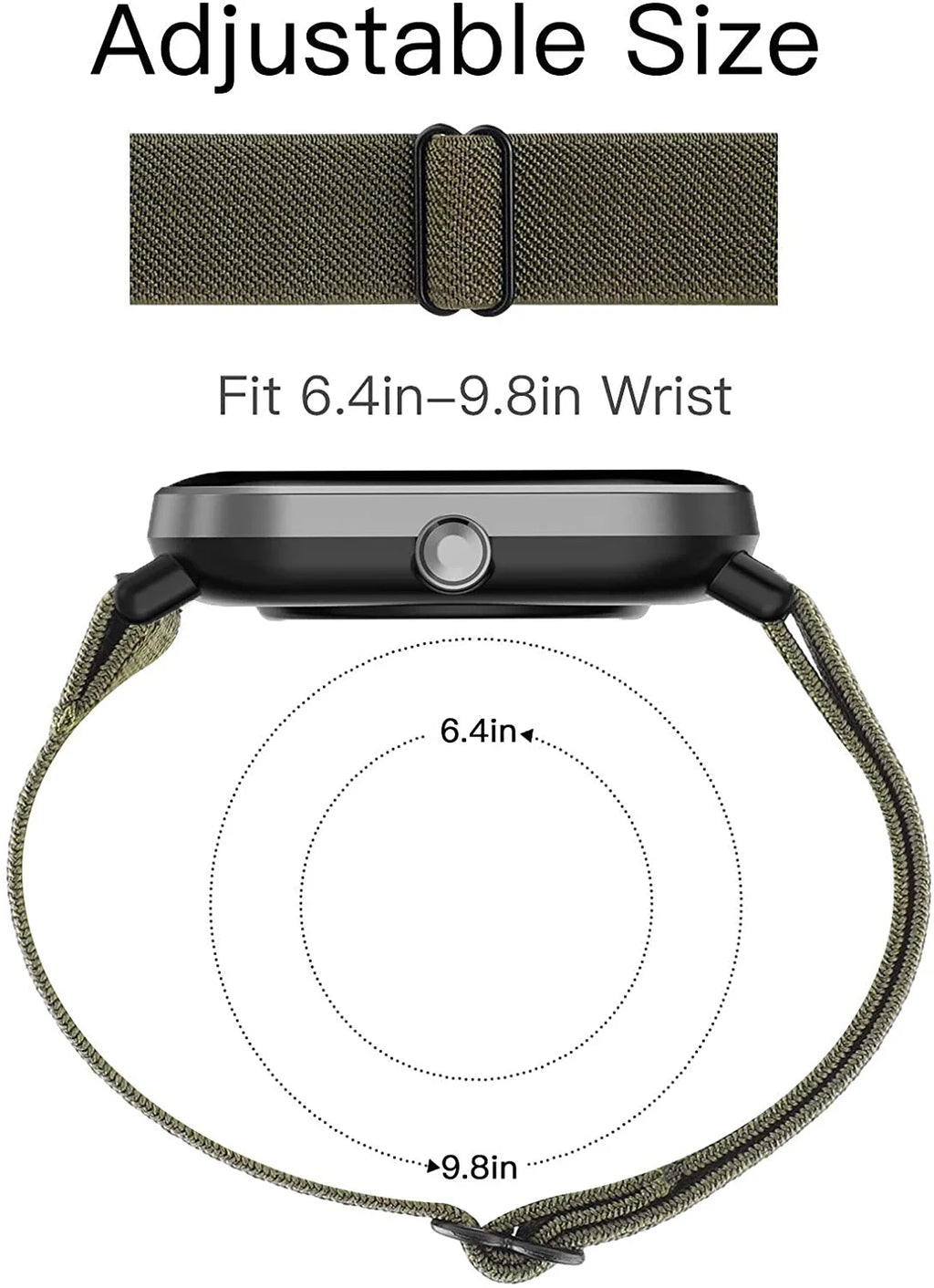 20mm/22mm Band For Amazfit GTS 4/2/GTS2 Mini/GTR/4/3/Pro/GTR2 Nylon Elastic Watch Bracelet Amazfit Bip 6 5/Active 2/Helio Strap