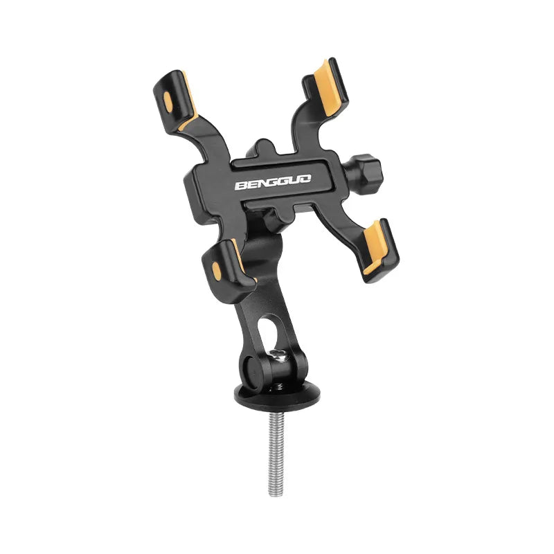 360 Rotate Metal Motorcycle Bicycle Phone Holder Aluminum Alloy Anti-slip Bracket Support GPS Clip Bike Phone Stand for iPhone