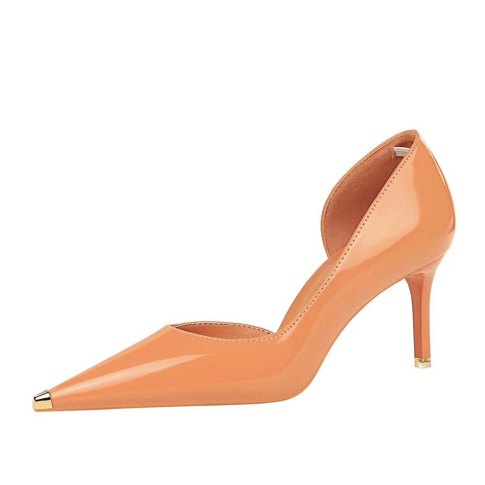 Autumn New High Heel Slim Heel Shallow Mouth Pointed Women's Single Shoe Item # - A