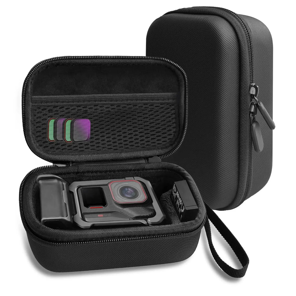Case for Insta360 Ace Pro/Ace Pro 2, Waterproof & Shockproof,Dedicated Battery Compartment &Durable Black Protective Storage Box
