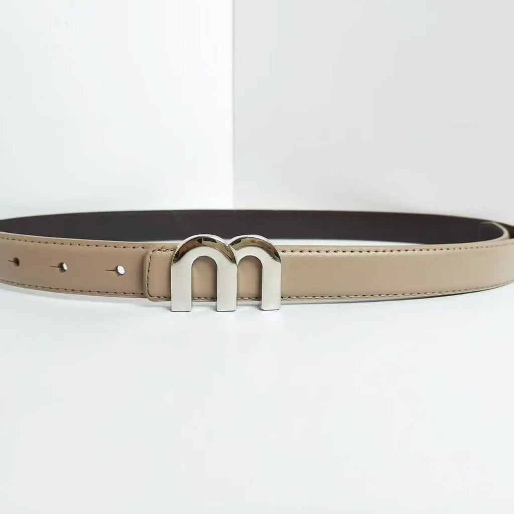 Women's Belt M. High-Quality Silver Buckle Is Best Paired With Dress Jeans Women's Belts