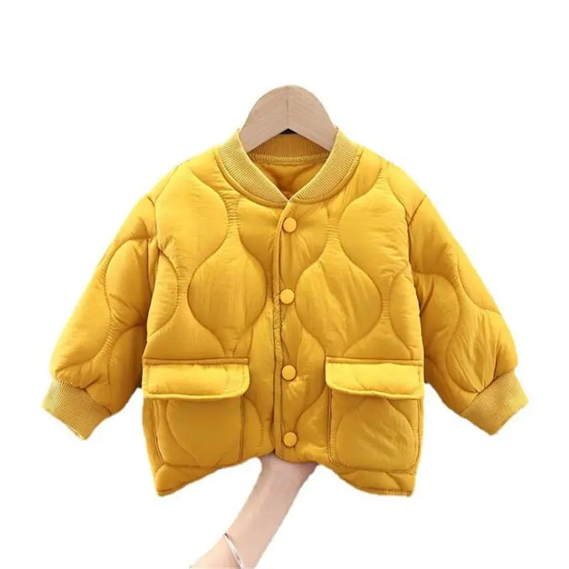 New Children Parkas Winter Jacket for Boys Girls Warm Top Coat Kids Thicken Velvet Jackets Baby Coats Soft Casual Outerwear