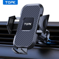 TOPK Super Stable Car Phone Holder Mount, Air Vent Cell Phone Holder for Car, Upgraded Metal Hook Clip, 360° Rotation, Universal