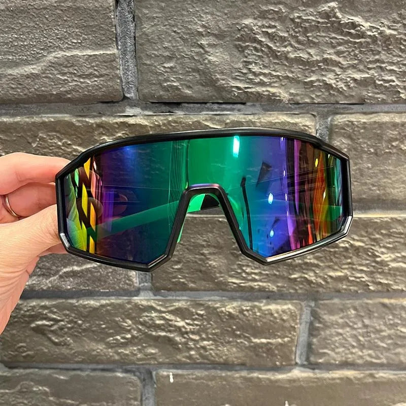 Cycling Sunglasses Anti-Ultraviole Hiking Climbing UV400 Shades Goggles Large Frame Oversized Hiking Climbing Eyewear
