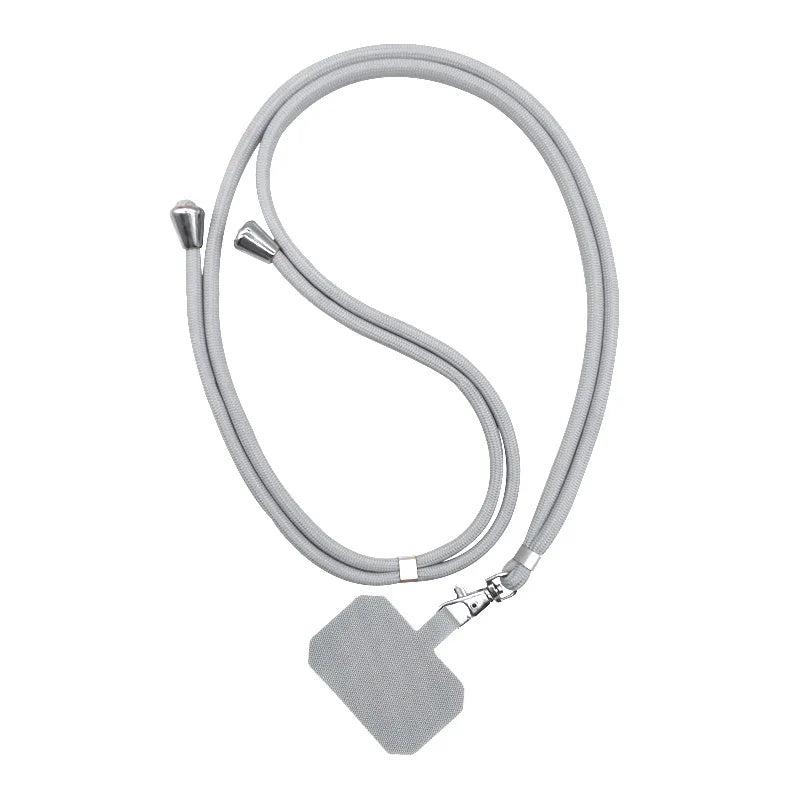 1.5mm Colorful Phone Lanyard with Patch Adjustable Mobile Phone Hanging Rope Neck Straps Anti-lost Lanyards