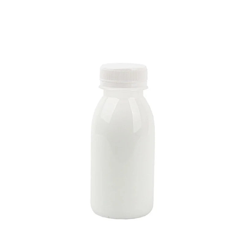6pcs Small Plastic Bottle 100ml Milk Bottles Small Juice Bottles Leakproof Milk Bottles Portable Beverage Bottles Plastic Water