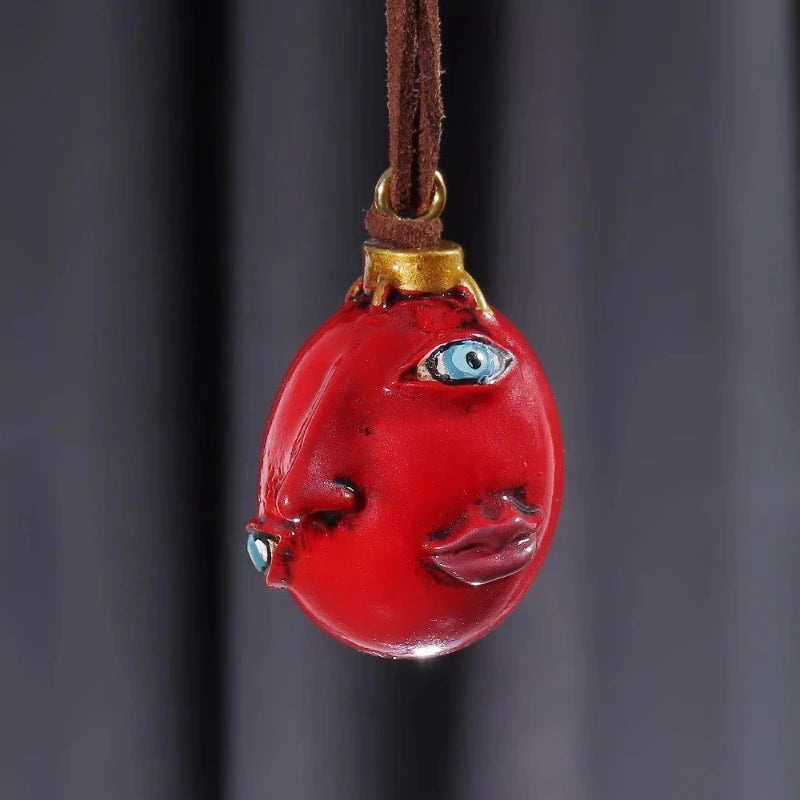 Punk Anime 1997 Behelit Griffith Egg of King Necklace Cosplay Accessories The Golden Age Arc Pendant Costume Prop Fans Gift