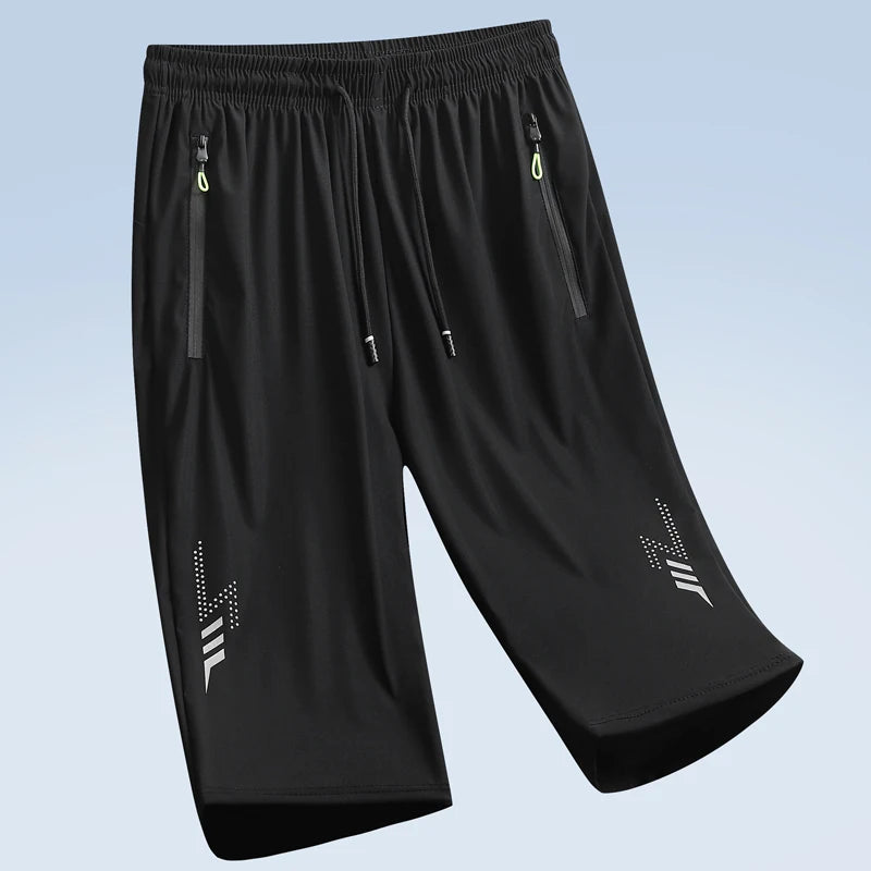 Summer Thin Jogging Men's Shorts Quick Dry Shorts Men's Fitness Sports Short Pants Loose Breathable Board Shorts Male XL-XXXL
