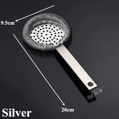Bar Strainer Sprung Cocktail Strainer Stainless Steel Deluxe Strainer Bar Tools