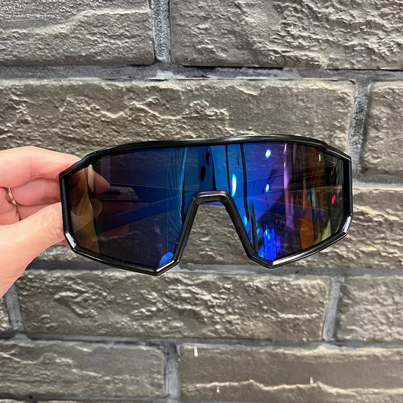 Cycling Sunglasses Anti-Ultraviole Hiking Climbing UV400 Shades Goggles Large Frame Oversized Hiking Climbing Eyewear