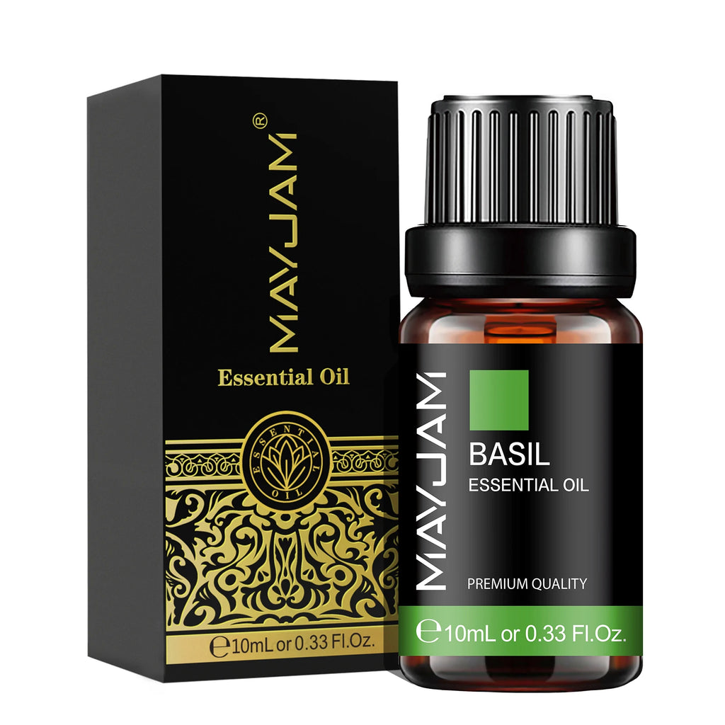 MAYJAM 10ML Myrrh Camphor Thyme Vetiver Cypress Cajeput Essential Oil For Humidifier Diffuser Burner Making Scented Candle