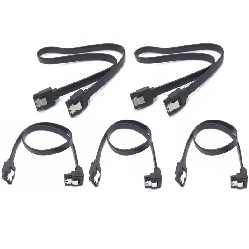 1-10PCS SATA Cable 6Gbps, sata 3 Cable, HDD ssd Data Cable, 7 pin SATA III Cable with Locking Latch for Hard Drives sata HDD/SSD