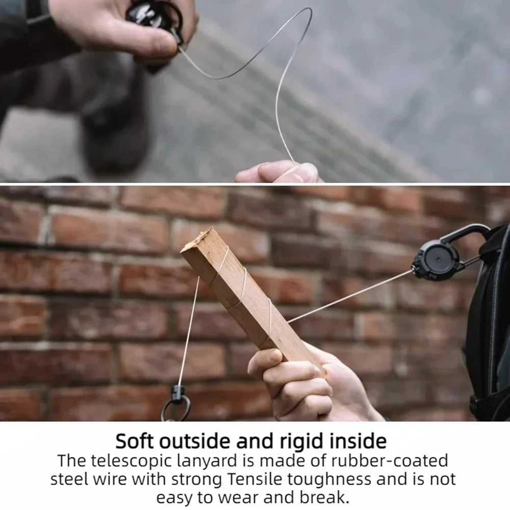 Telescopic Backpack Buckle Quick Release Extendable Lanyard Strap Anti-Drop Portable Hanger for DJI Osmo Pocket 4 3 Accessories